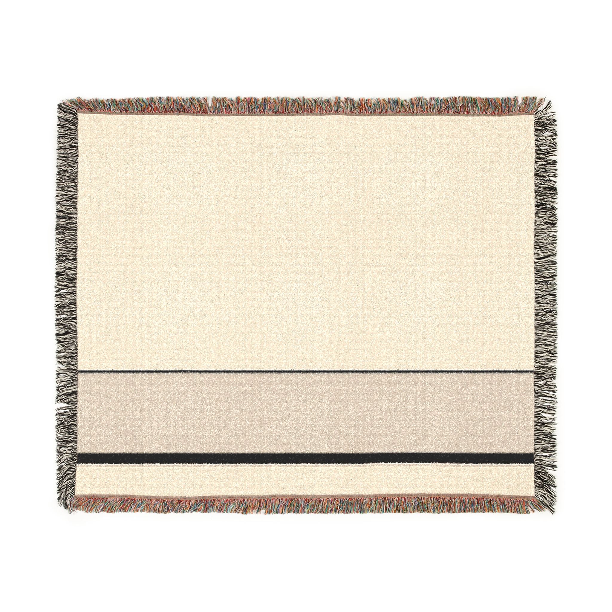Quiet Throw — Warm White · Oat · Ink
