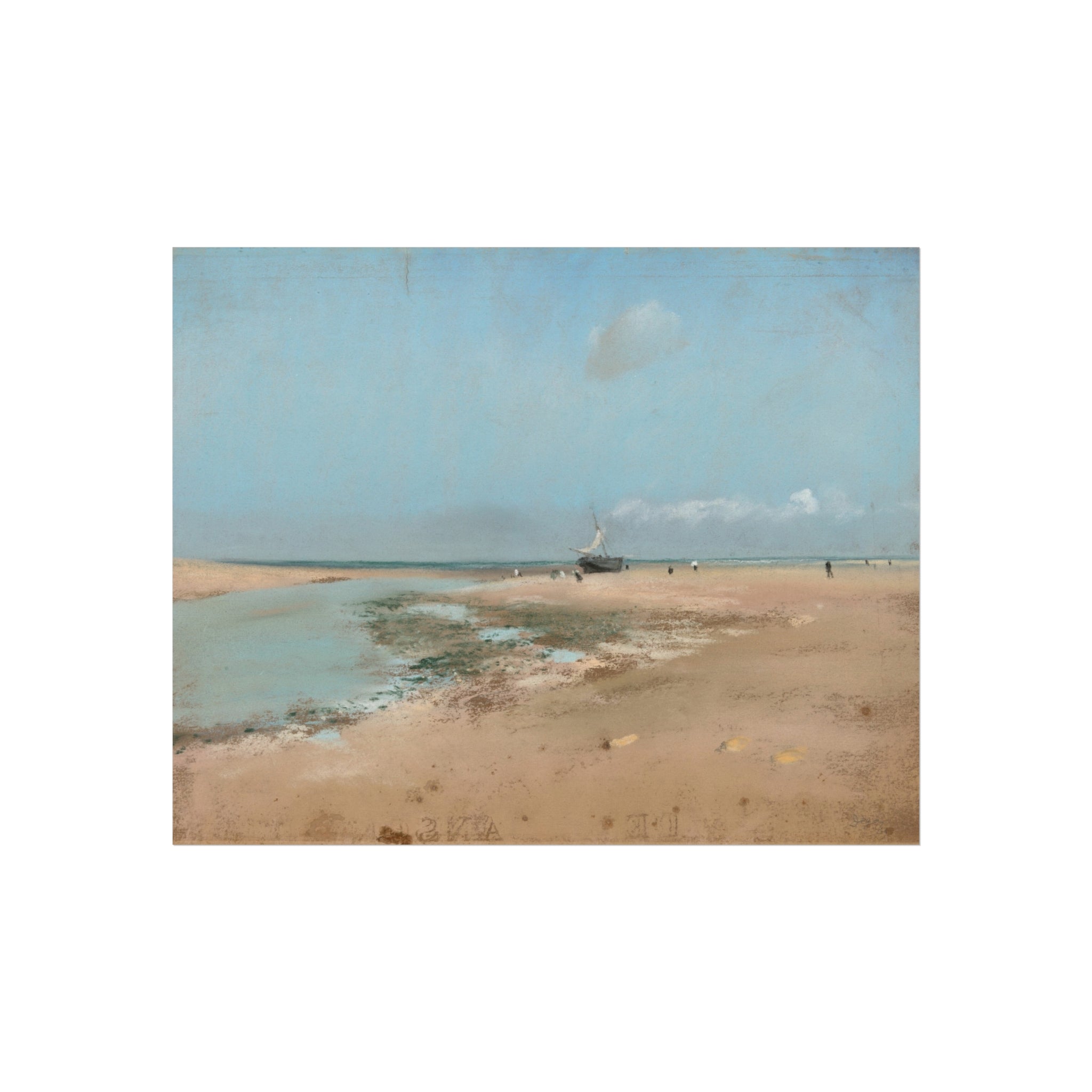 Beach at Low Tide Edgar Degas Fine Art Poster