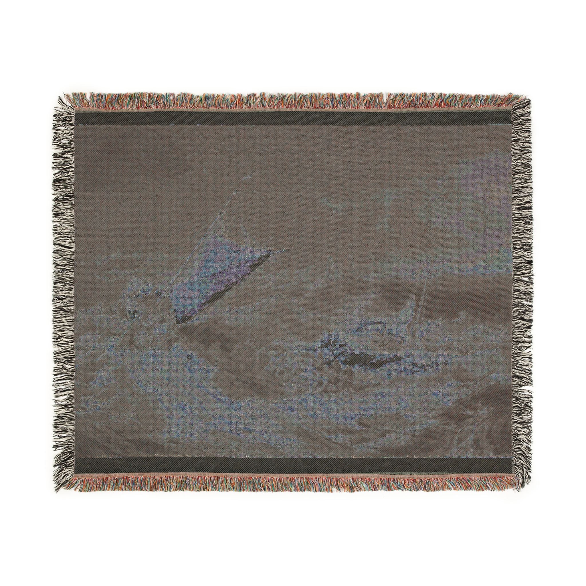 Charles Turner - A Shipwreck | Woven Tapestry Blanket