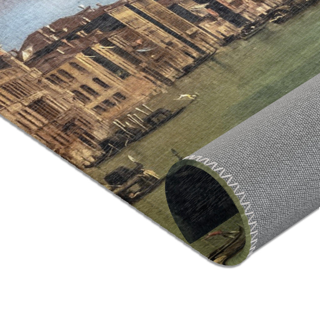 Ca' Rezzonico - Canal Grande da Palazzo Balbi a Rialto C.1722 - Canaletto | Area Rug