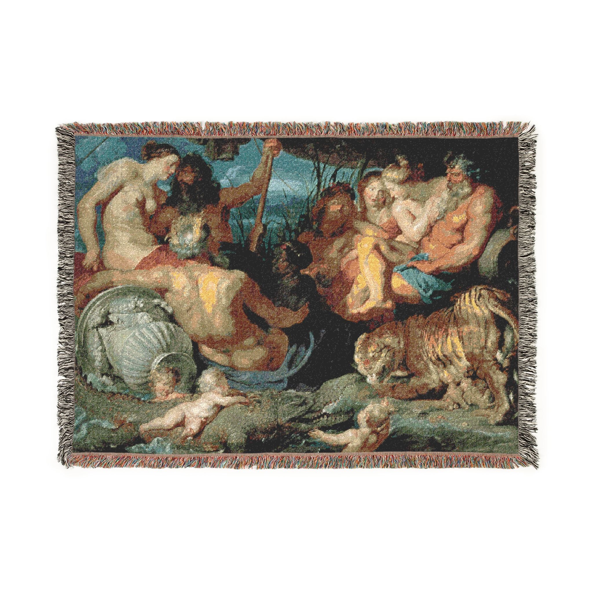 Peter Paul Rubens - The Four Continents | Woven Tapestry Blanket