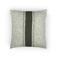 Moss Grain Sack Stripe Woven Pillow