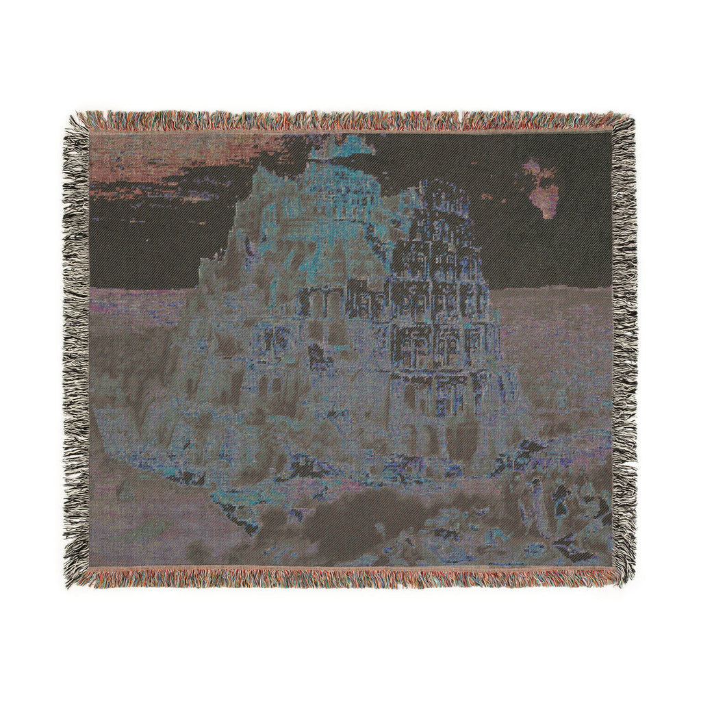 Pieter Bruegel the Elder - The Tower of Babel (Vienna) - Google Art Project - edited | Woven Tapestry Blanket