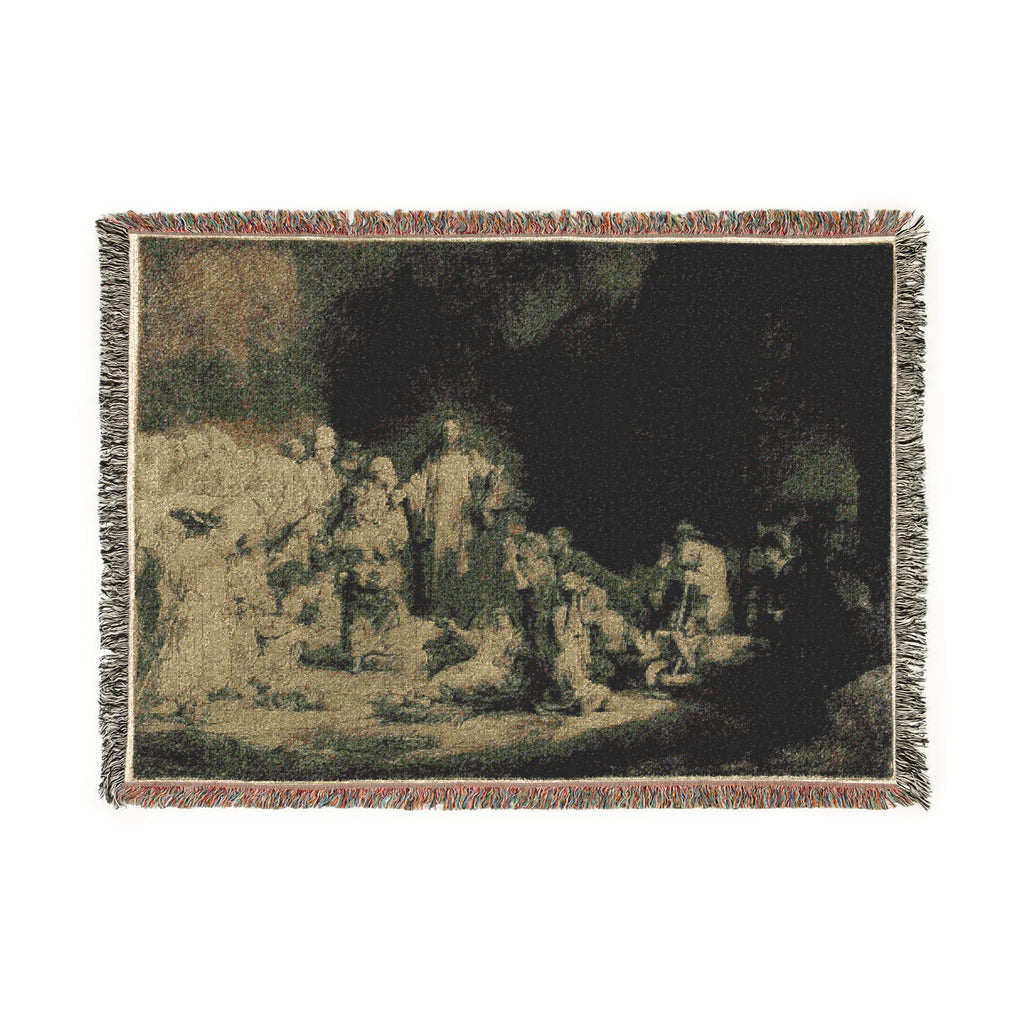 Rembrandt van Rijn - The Hundred Guilder Print | Woven Tapestry Blanket