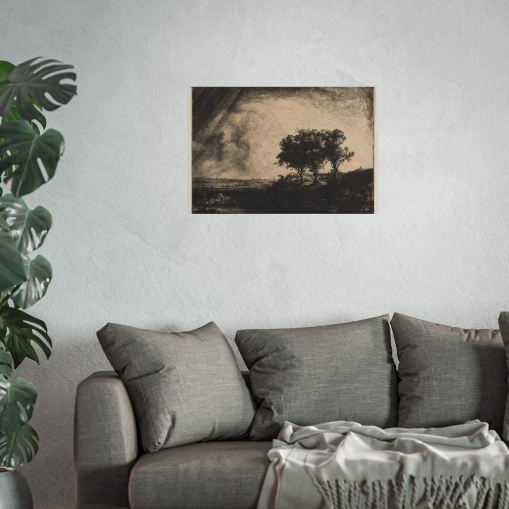 Rembrandt van Rijn - The Three Trees | Fine Art Poster
