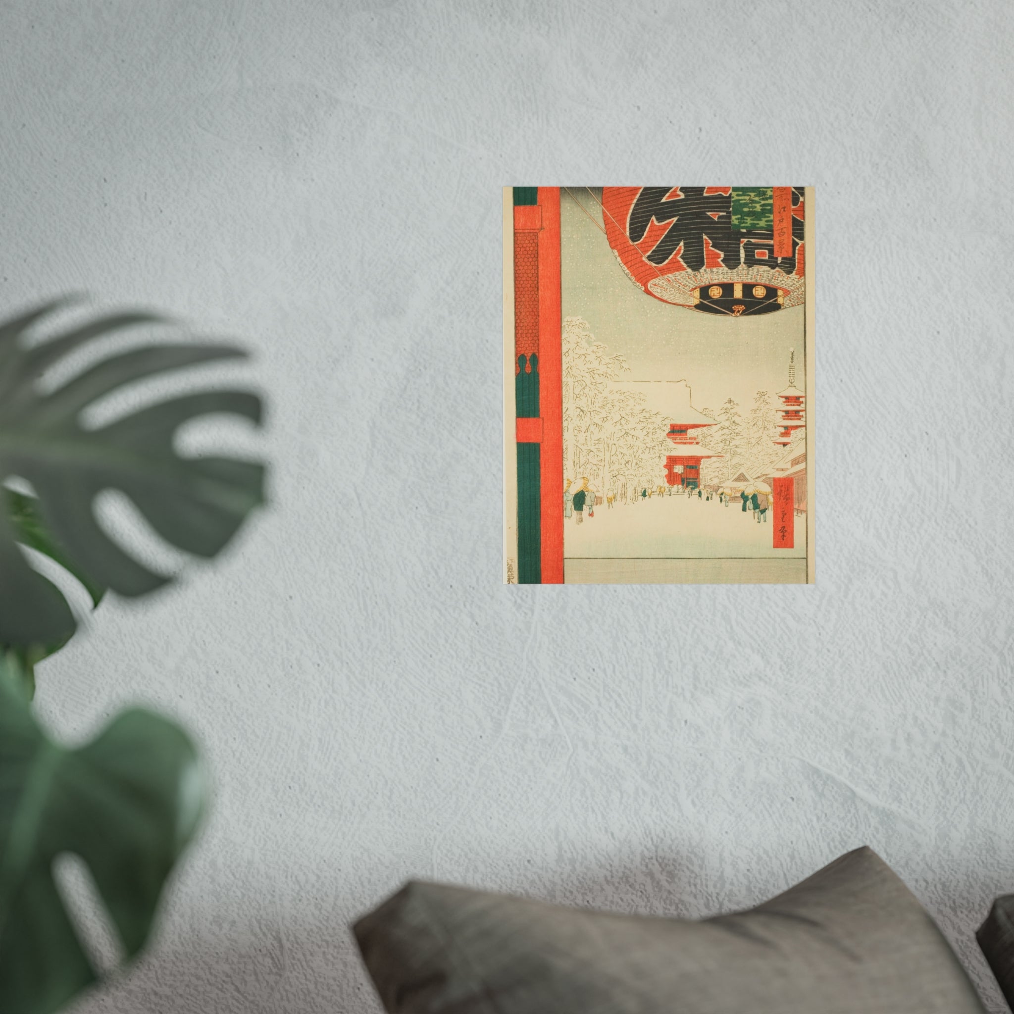 Utagawa Hiroshige - Kinryuzan Temple at Asakusa (Snow) | Fine Art Poster