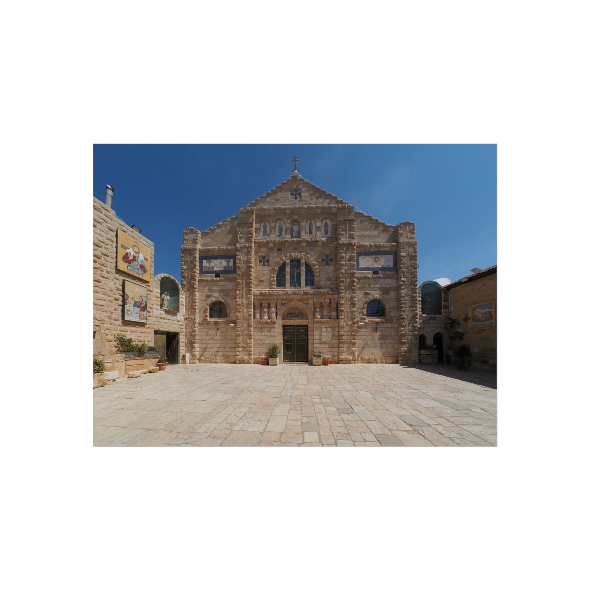 Shrine of the Beheading of Saint John the Baptist, Madaba, Jordan (دير اللاتين مادبا) | Fine Art Poster