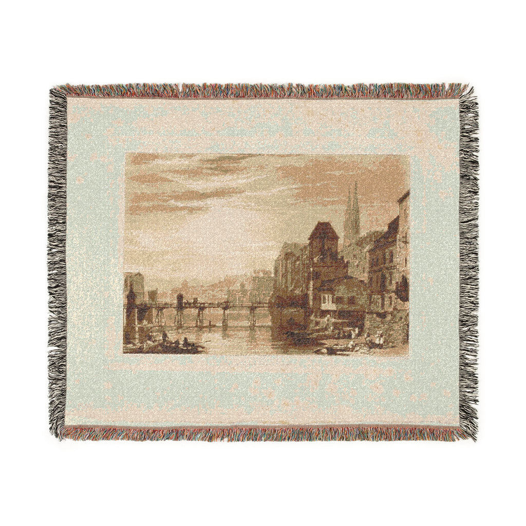 Joseph Mallord William Turner - Basle, plate 5 from Liber Studiorum | Woven Tapestry Blanket