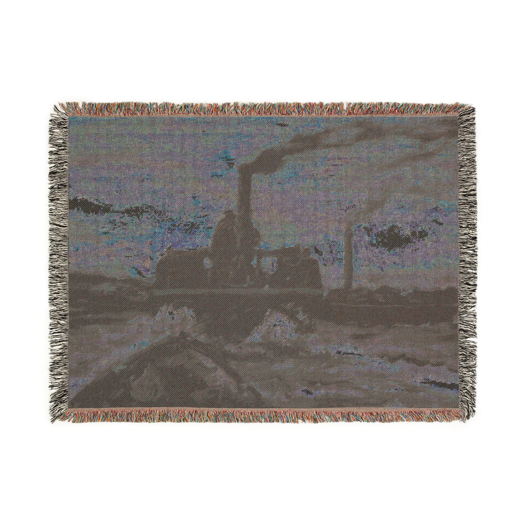 Charles François Daubigny - River Boat | Woven Tapestry Blanket