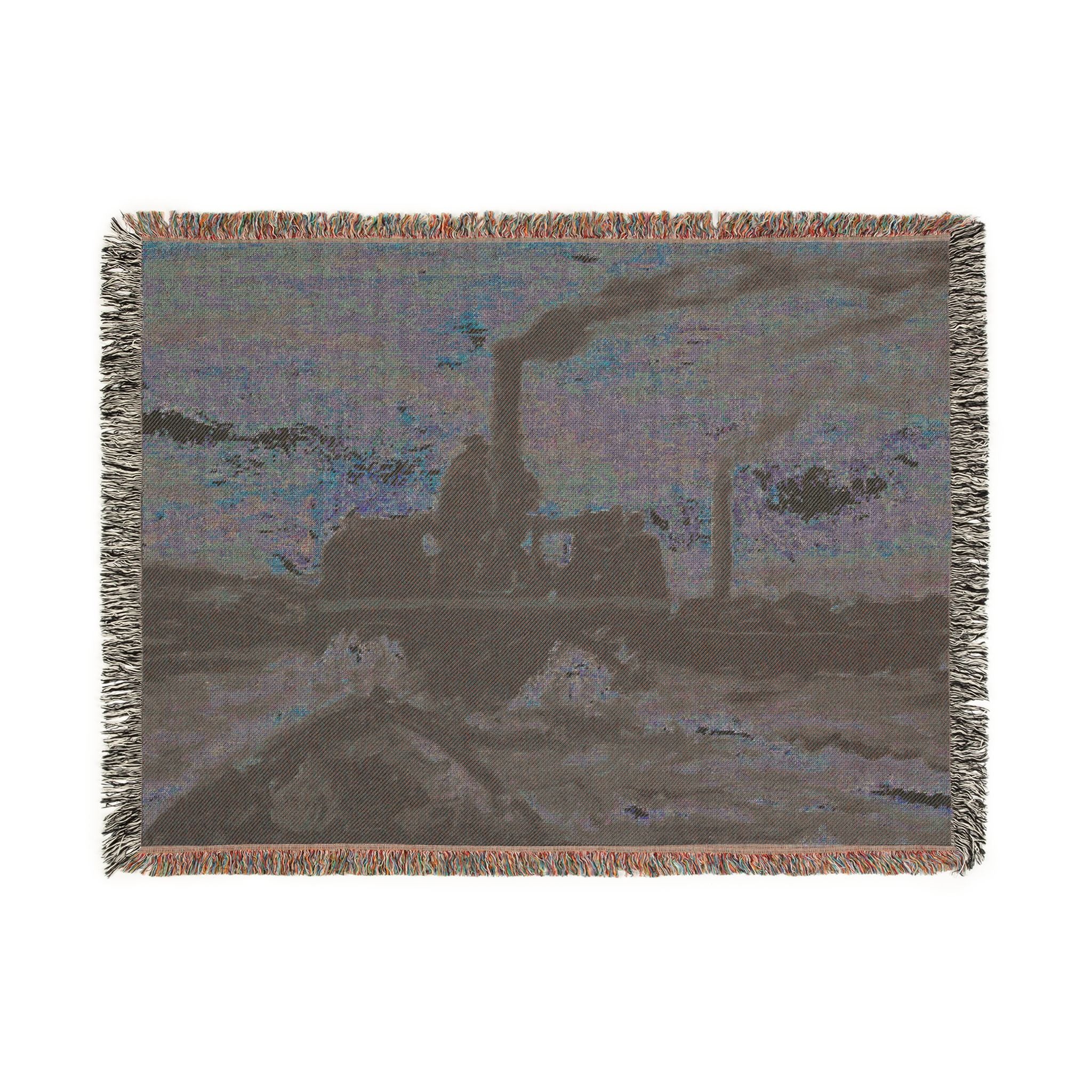 Charles François Daubigny - River Boat | Woven Tapestry Blanket