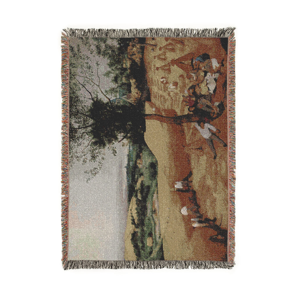Pieter Bruegel the Elder- The Harvesters - Google Art Project | Woven Tapestry Blanket
