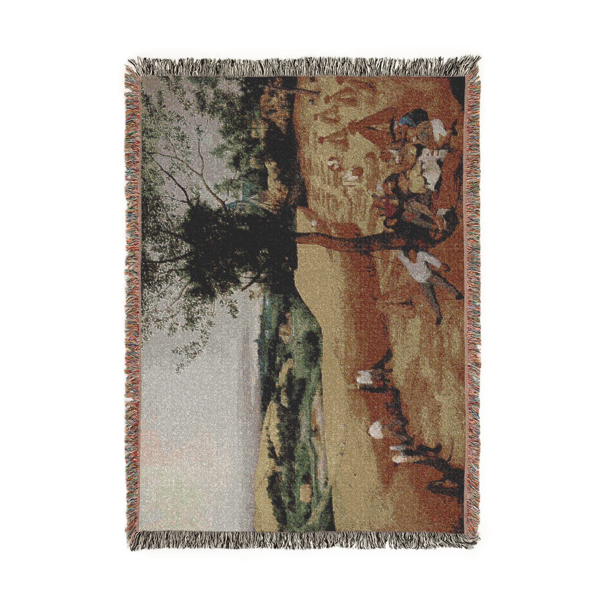 Pieter Bruegel the Elder- The Harvesters - Google Art Project | Woven Tapestry Blanket