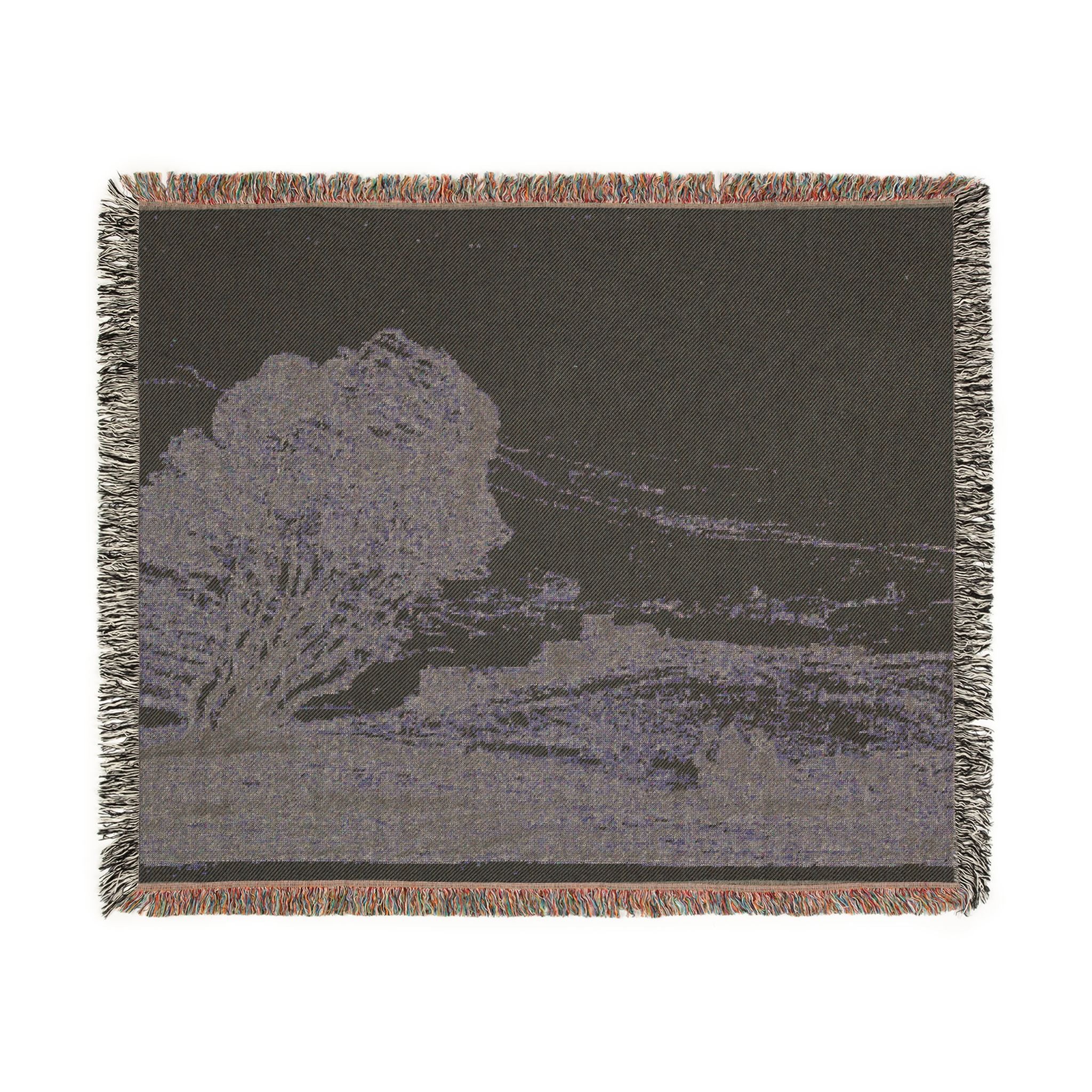 Jean Baptiste Camille Corot - The Isolated Fort | Woven Tapestry Blanket