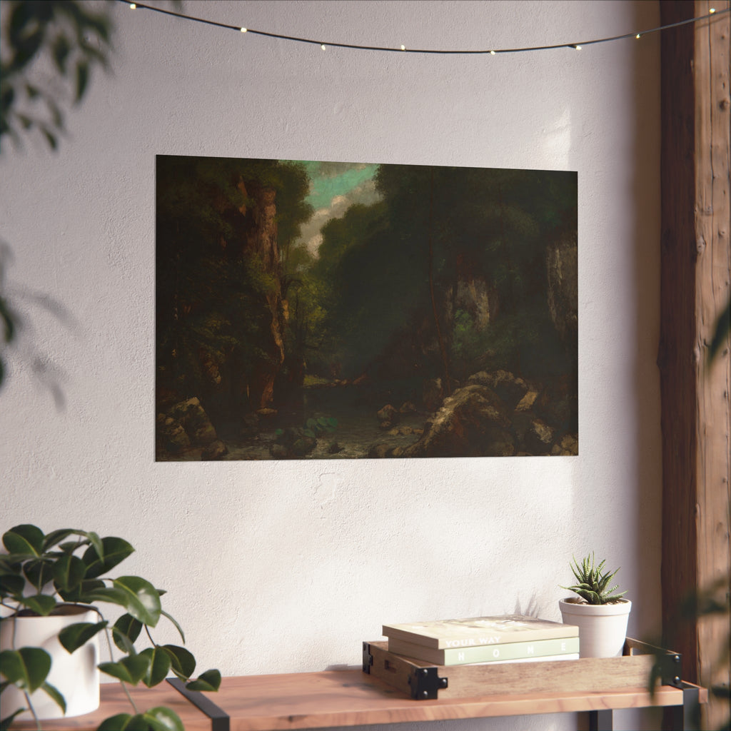 Gustave Courbet - The Valley of Les Puits-Noir | Fine Art Poster