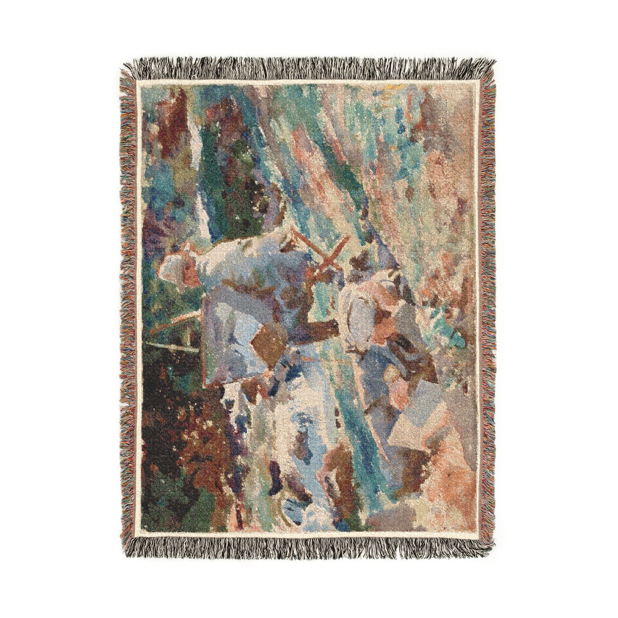 John Singer Sargent - An Artist at His Easel | Woven Tapestry Blanket