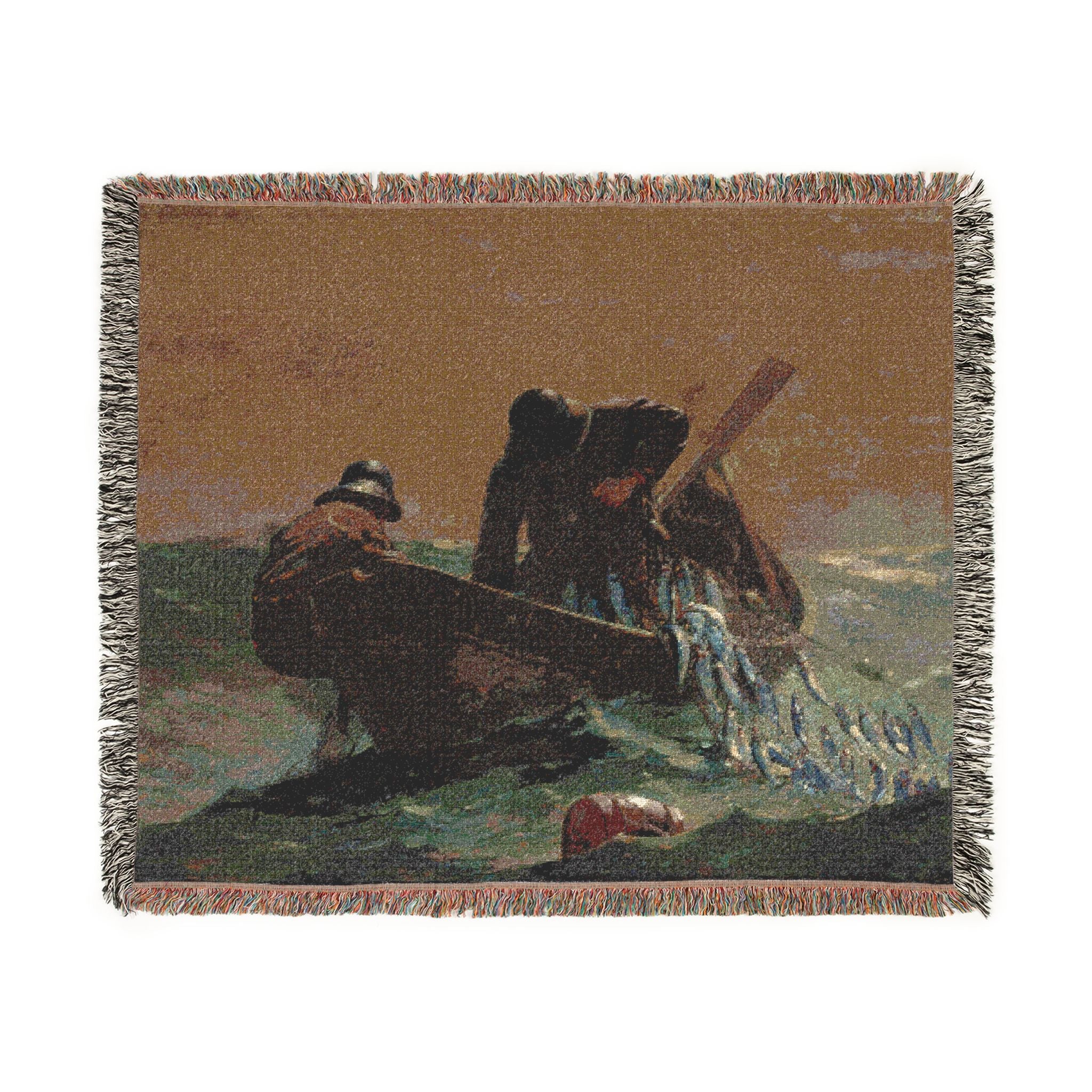 The Herring Net Winslow Homer Tapestry Blanket