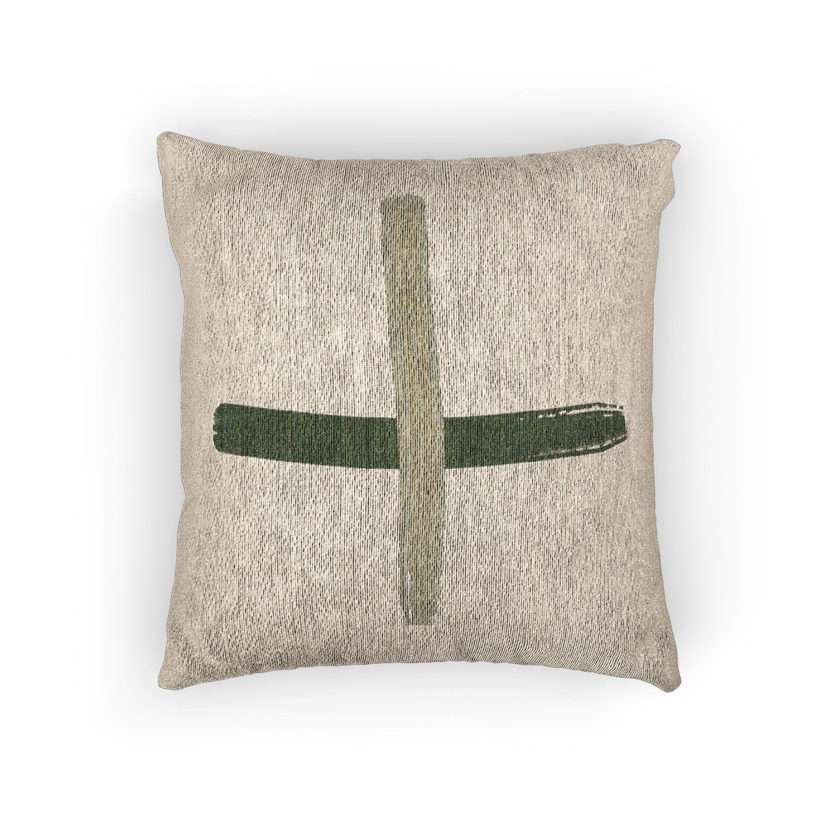 Grove Crossed Strokes Woven Pillow