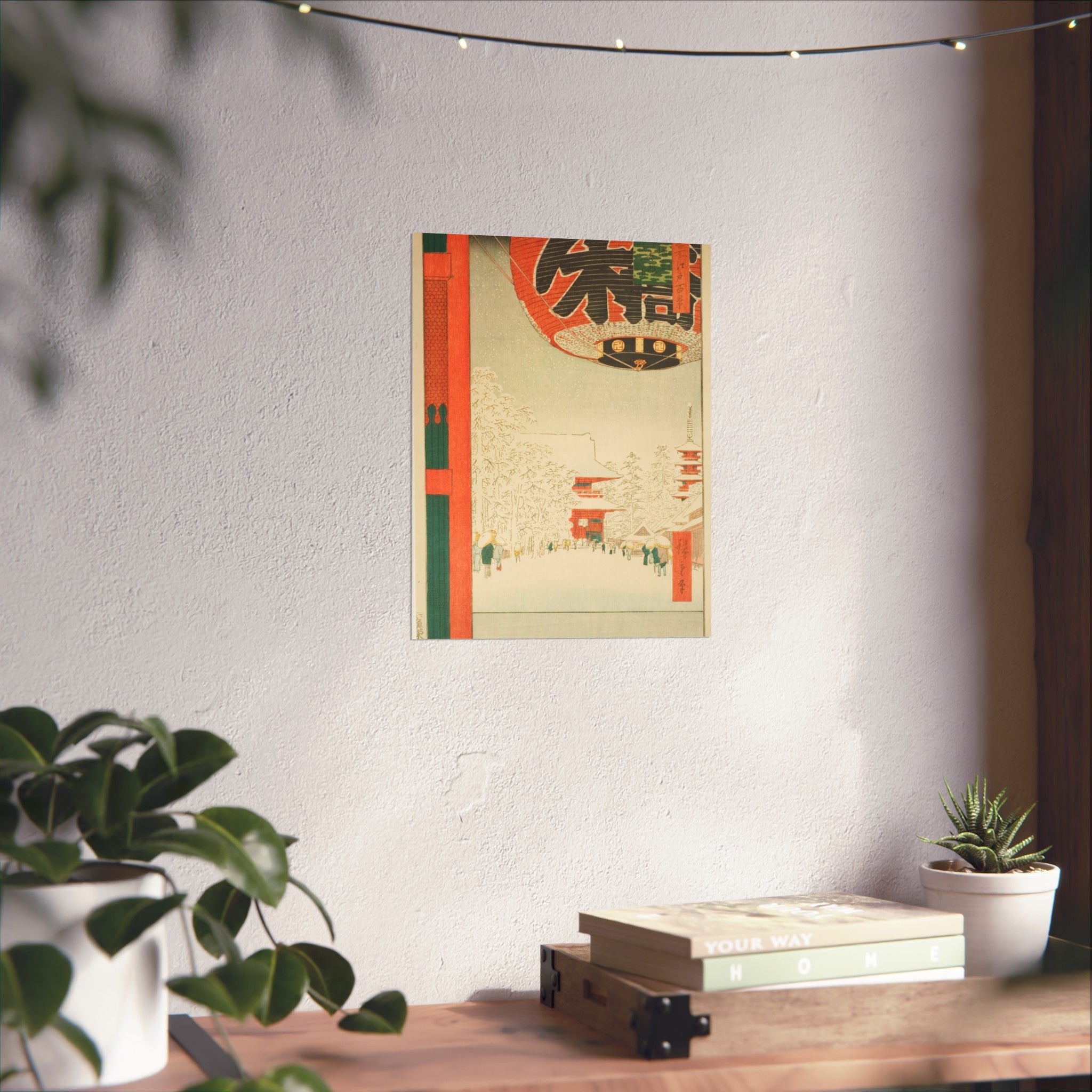 Utagawa Hiroshige - Kinryuzan Temple at Asakusa (Snow) | Fine Art Poster
