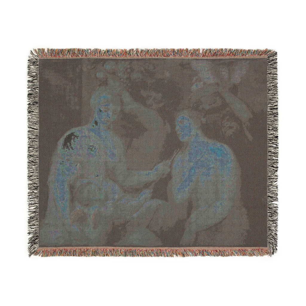 Imitator of Titian - Allegory of Venus and Cupid | Woven Tapestry Blanket