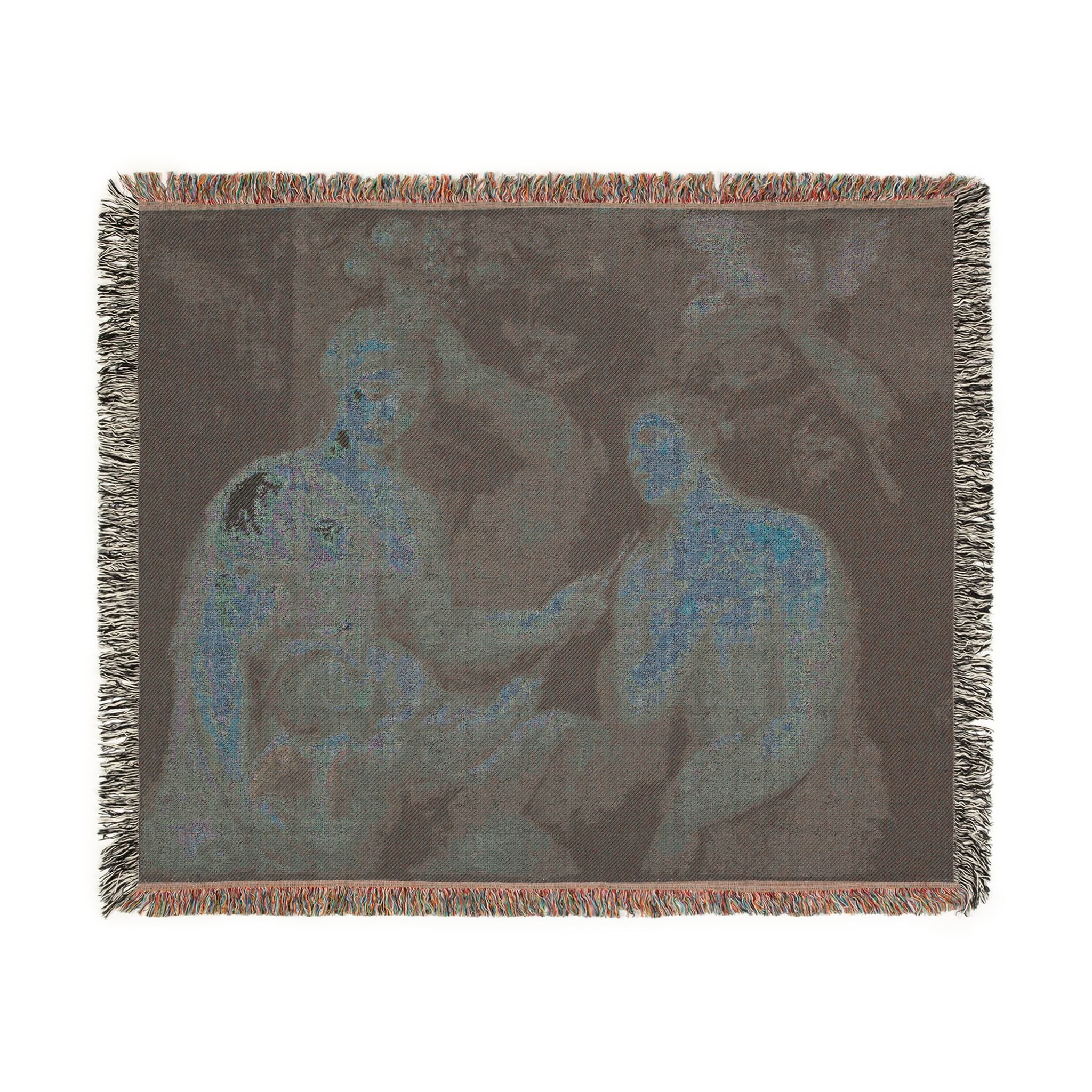Imitator of Titian - Allegory of Venus and Cupid | Woven Tapestry Blanket