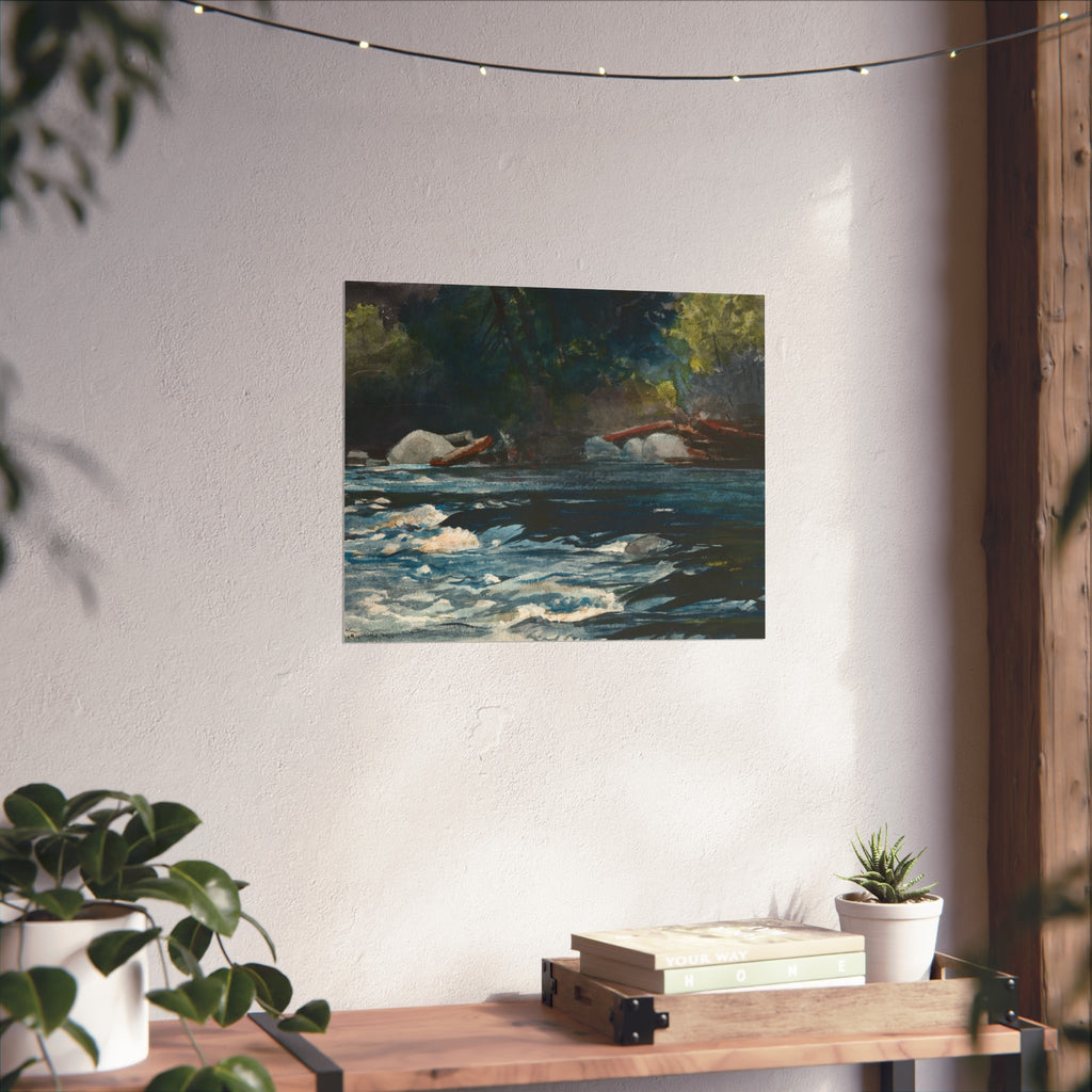 Winslow Homer - The Rapids, Hudson River, Adirondacks | Fine Art Poster