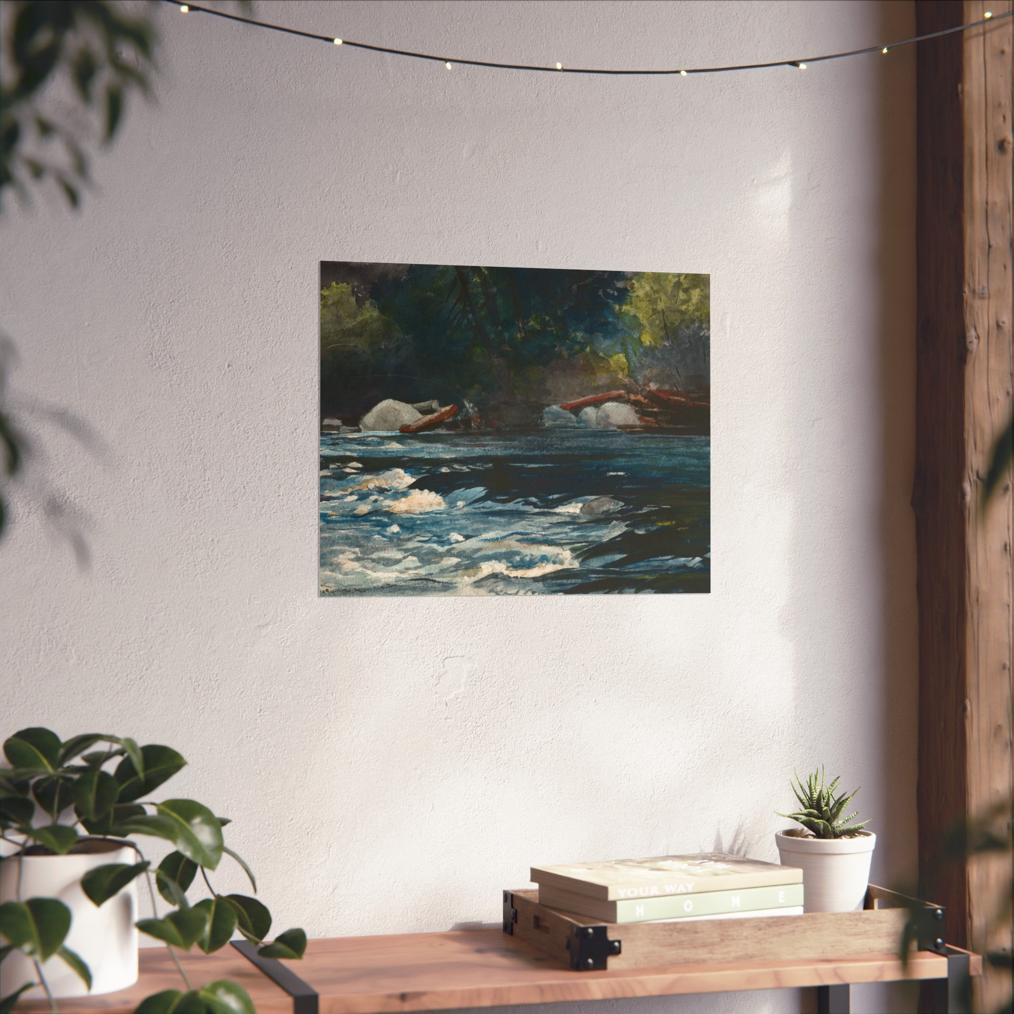 Winslow Homer - The Rapids, Hudson River, Adirondacks | Fine Art Poster