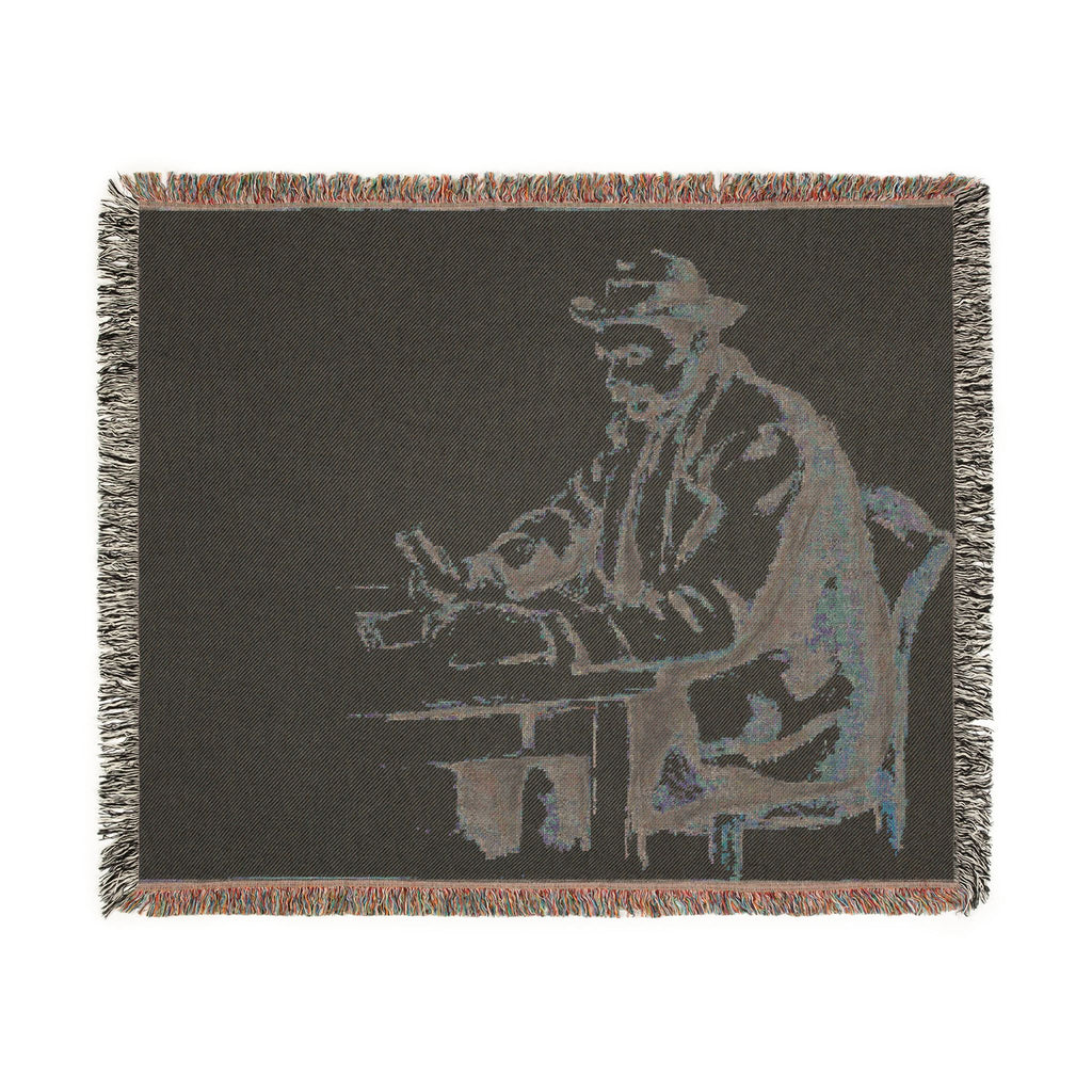 Paul Cezanne - A Study for the Card Players | Woven Tapestry Blanket