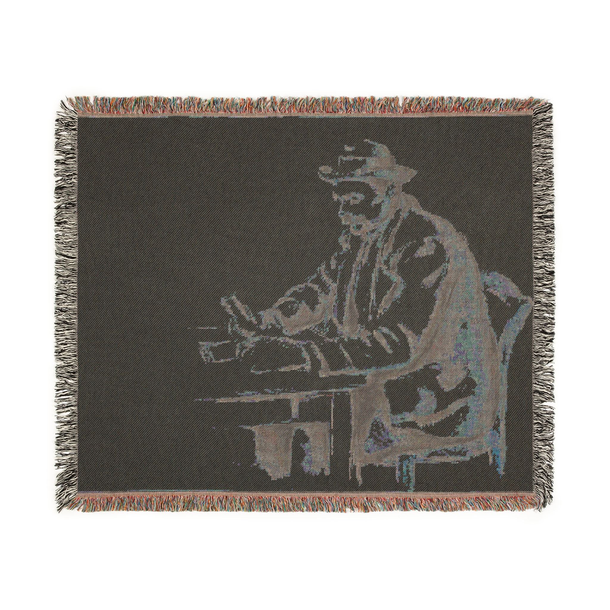 Paul Cezanne - A Study for the Card Players | Woven Tapestry Blanket