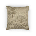 Nicolas Poussin - Figures, Chariot and Dog | Woven Pillow