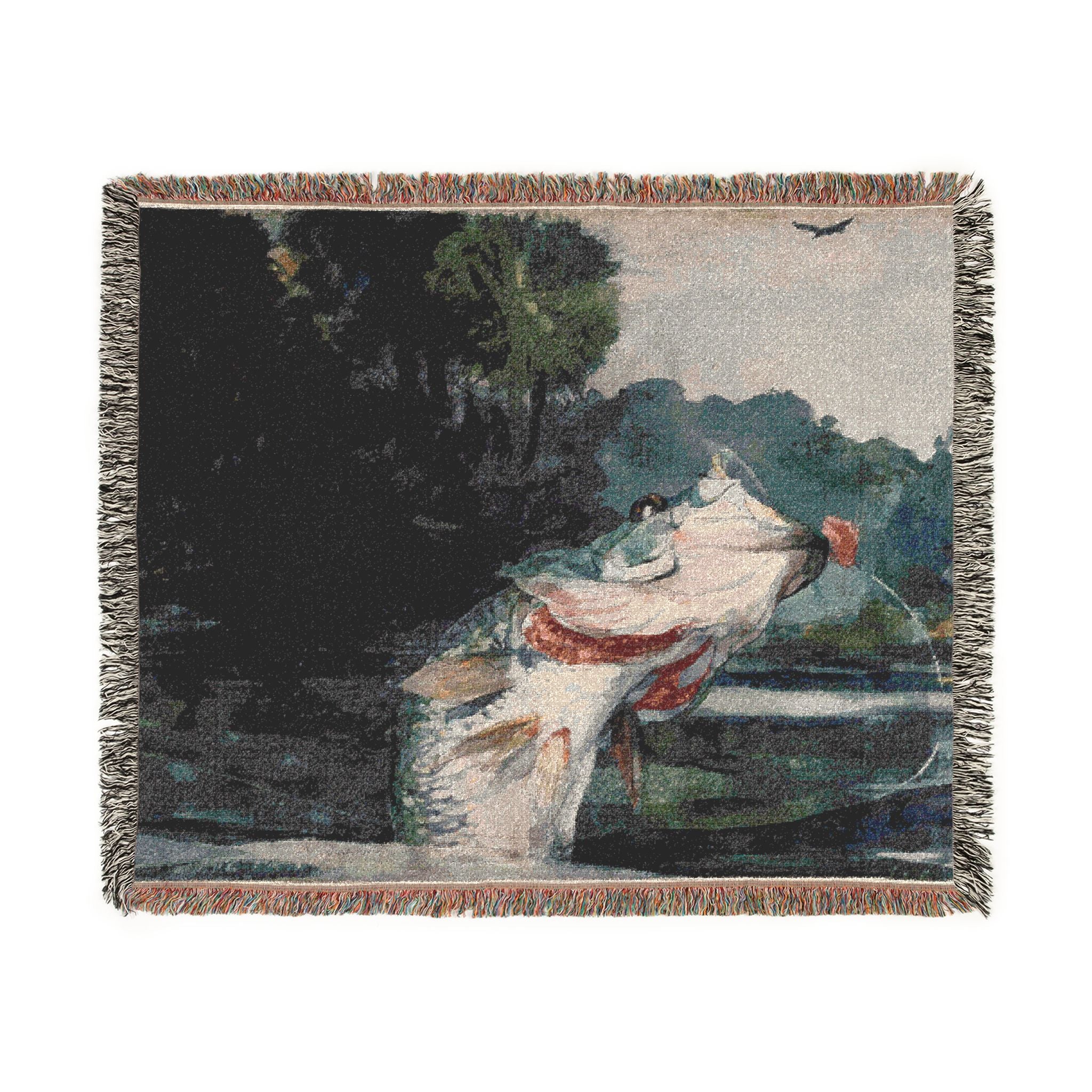 Life-Size Black Bass Winslow Homer Tapestry Blanket