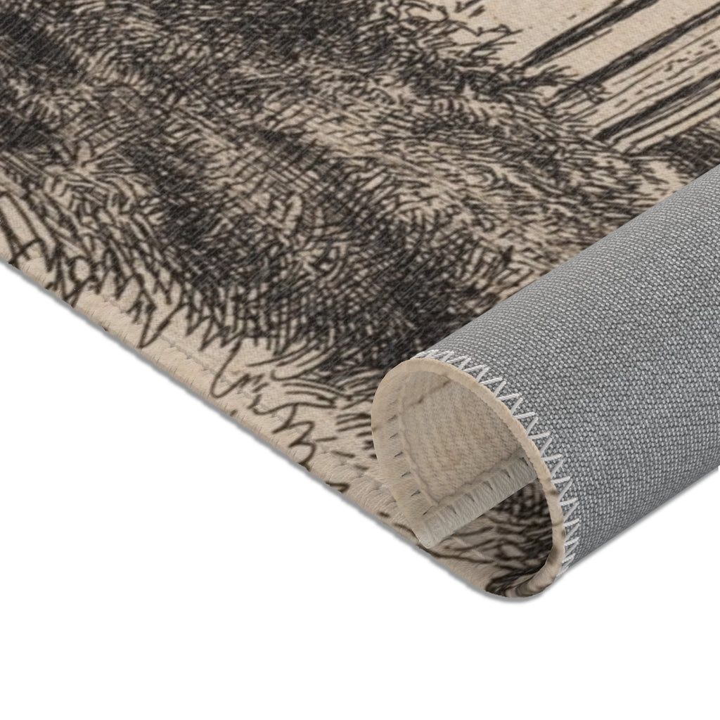 Rembrandt van Rijn - A Cottage with White Paling | Area Rug