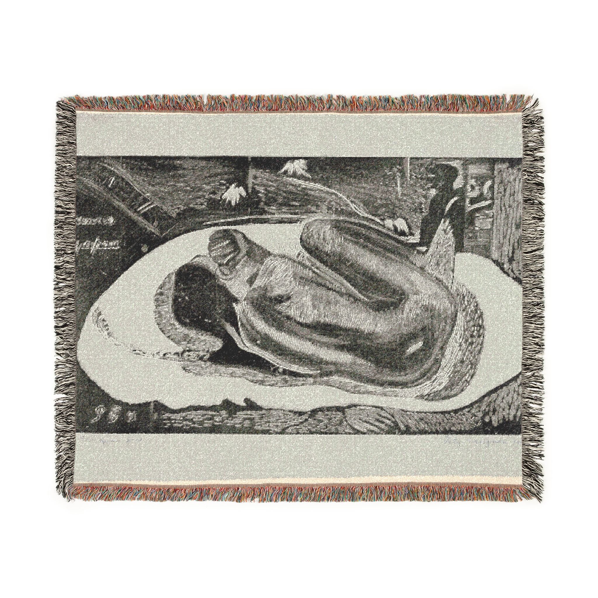 Paul Gauguin - Manao tupapau (She Thinks of the Ghost or The Ghost Thinks of Her), from the Noa Noa Suite | Woven Tapestry Blanket