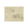 Eugène Delacroix - Studies of Lions | Fine Art Poster