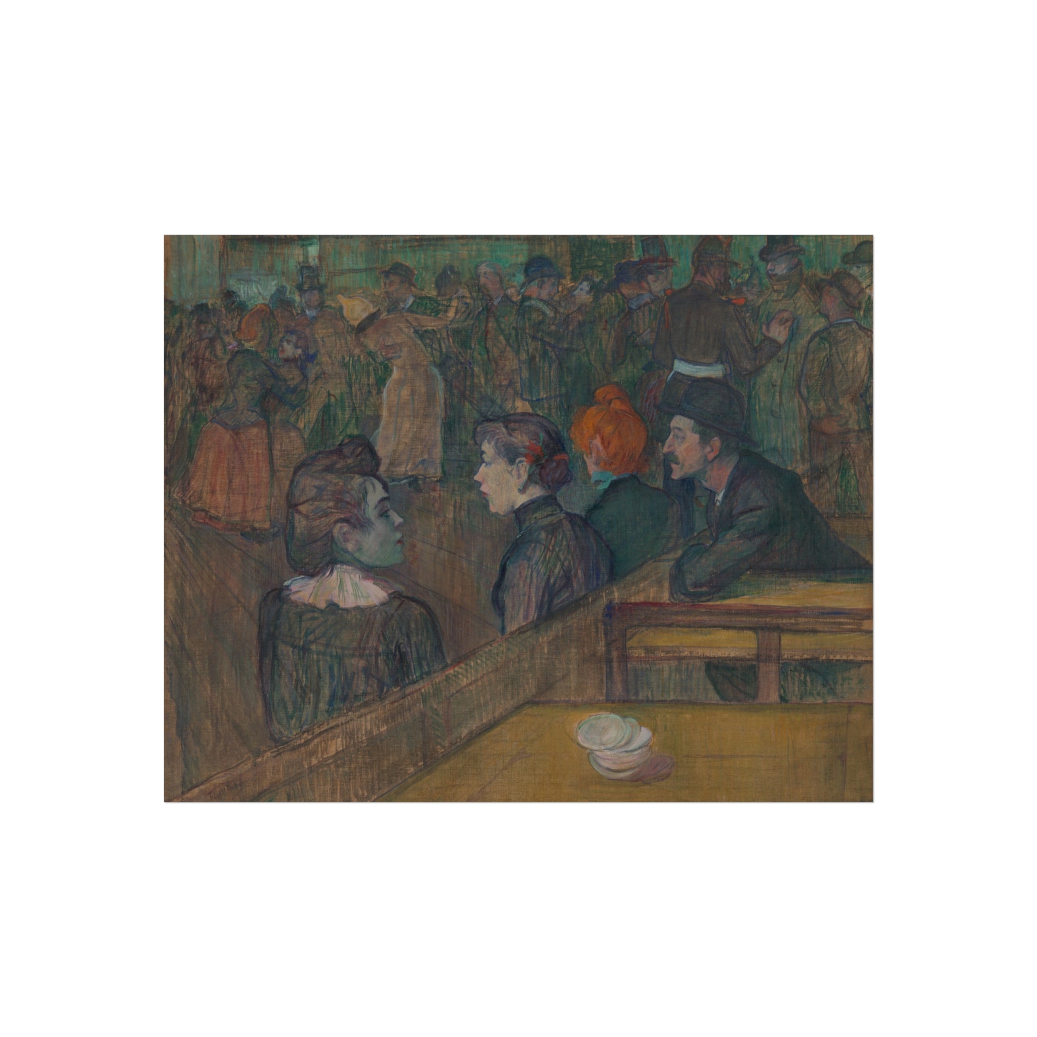 Moulin de la Galette Henri de Toulouse-Lautrec Fine Art Poster