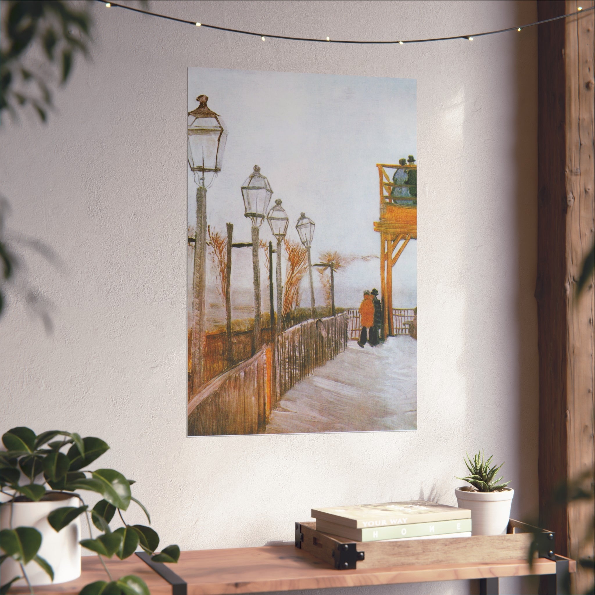 Vincent van Gogh - Terrace of the Moulin de Blute-Fin | Fine Art Poster