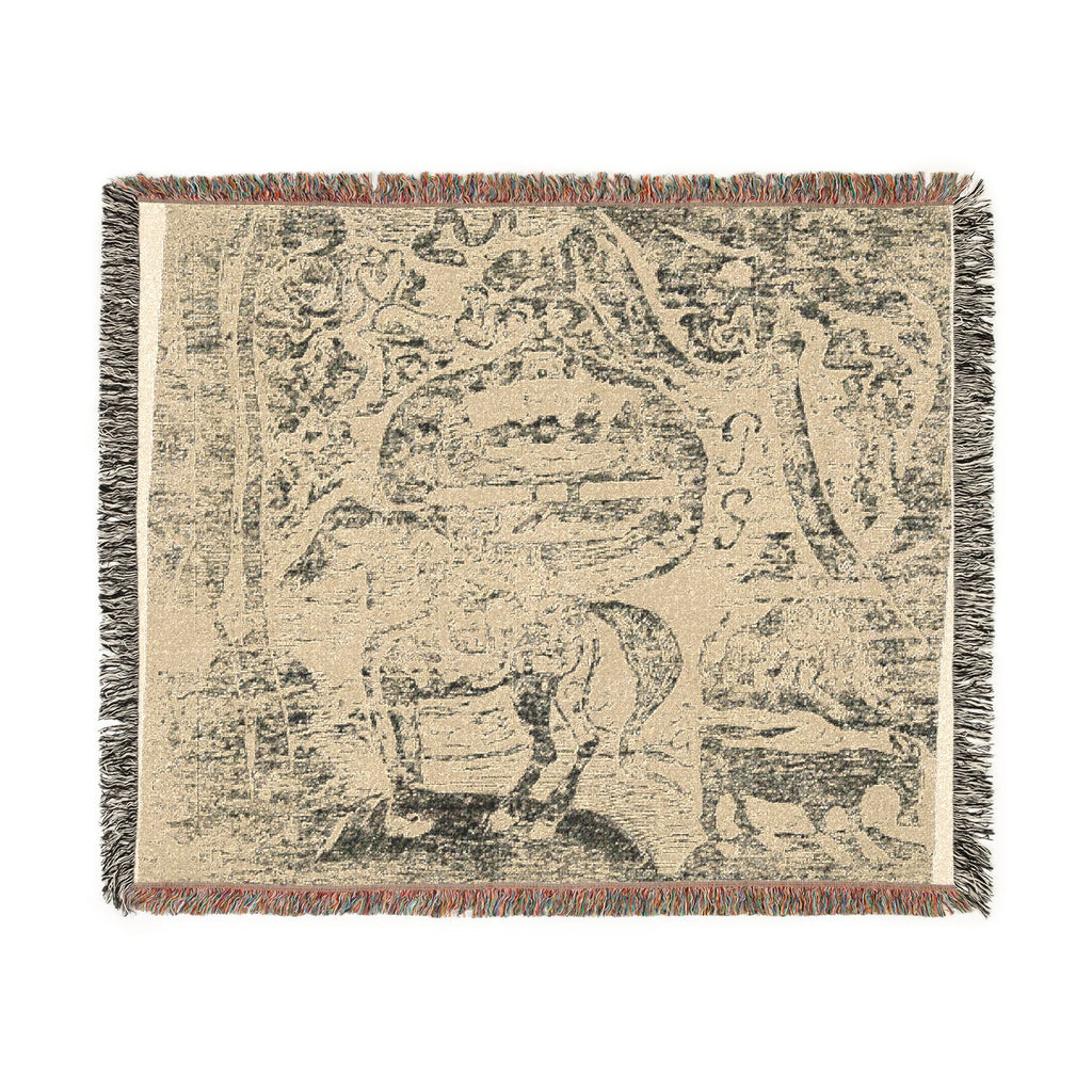Paul Gauguin - Horse, with Other Animals and Ornaments | Woven Tapestry Blanket
