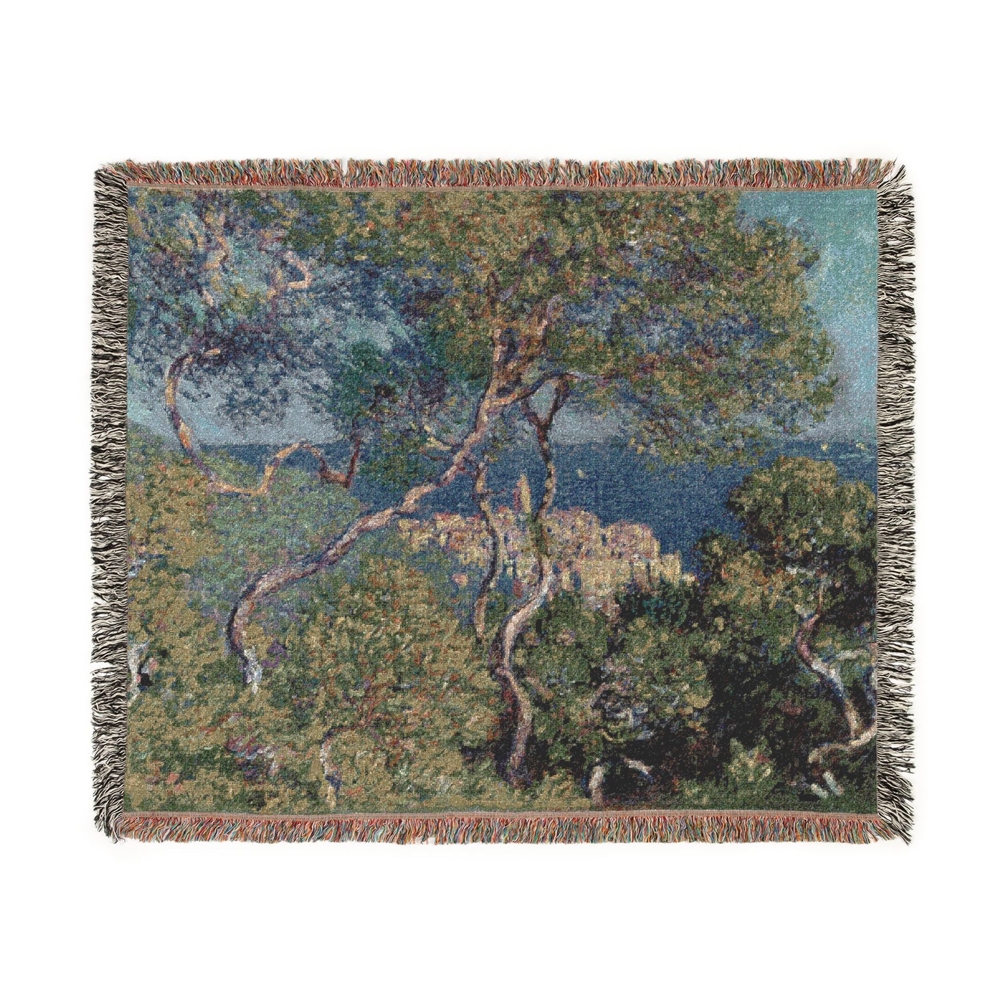Bordighera Claude Monet Tapestry Blanket