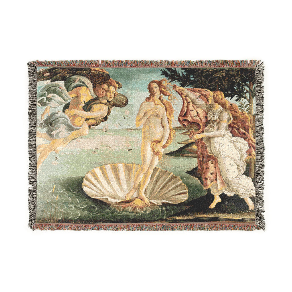 Sandro Botticelli - La nascita di Venere - Google Art Project - edited | Woven Tapestry Blanket