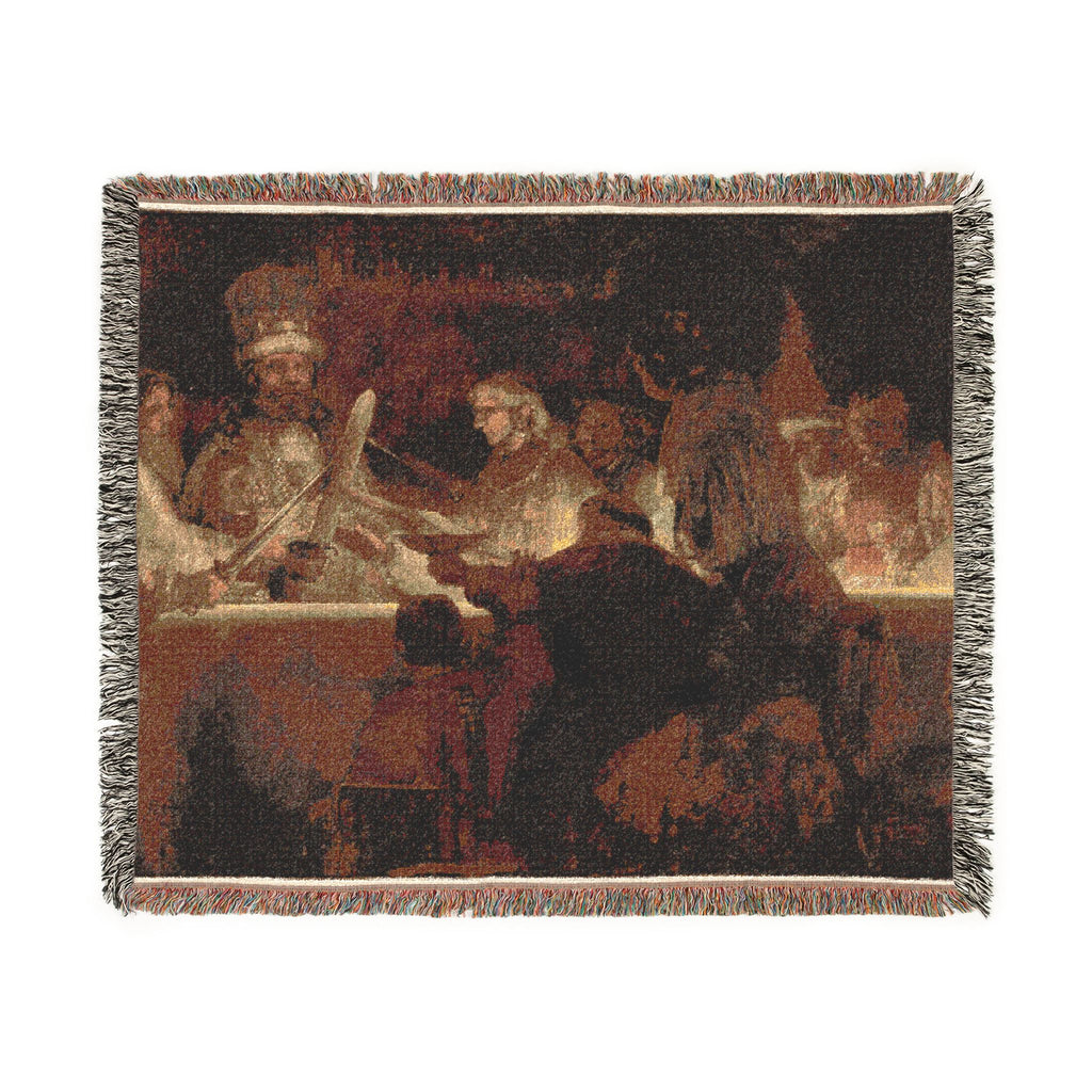 The Conspiracy of Claudius Civilis by Rembrandt van Rijn | Woven Tapestry Blanket