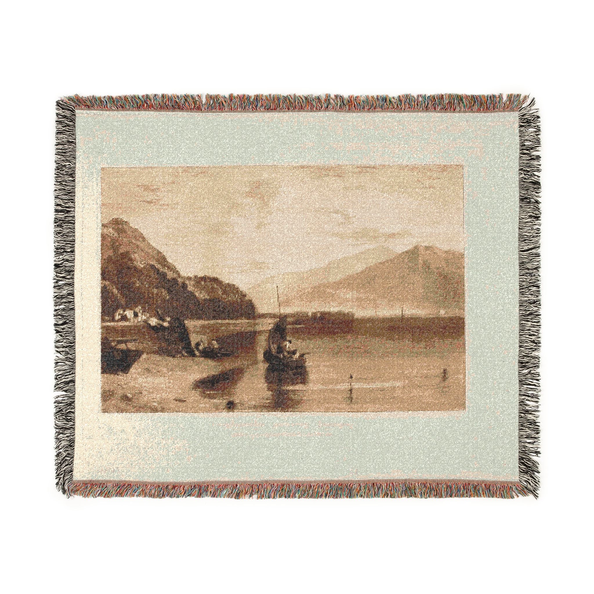 Joseph Mallord William Turner - Inverary Pier Loch Fyne, Morning | Woven Tapestry Blanket