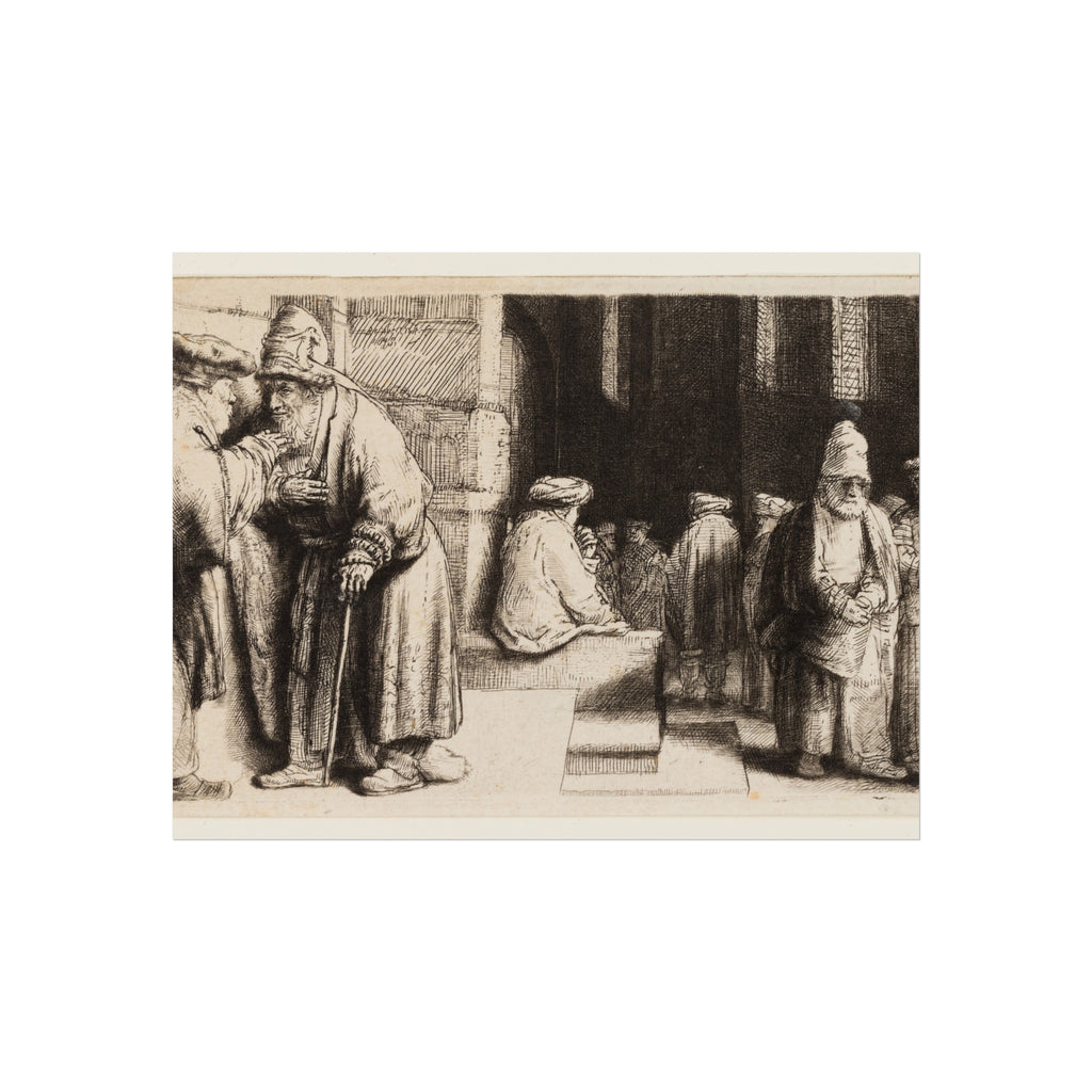 Rembrandt van Rijn - Jews in the Synagogue | Fine Art Poster