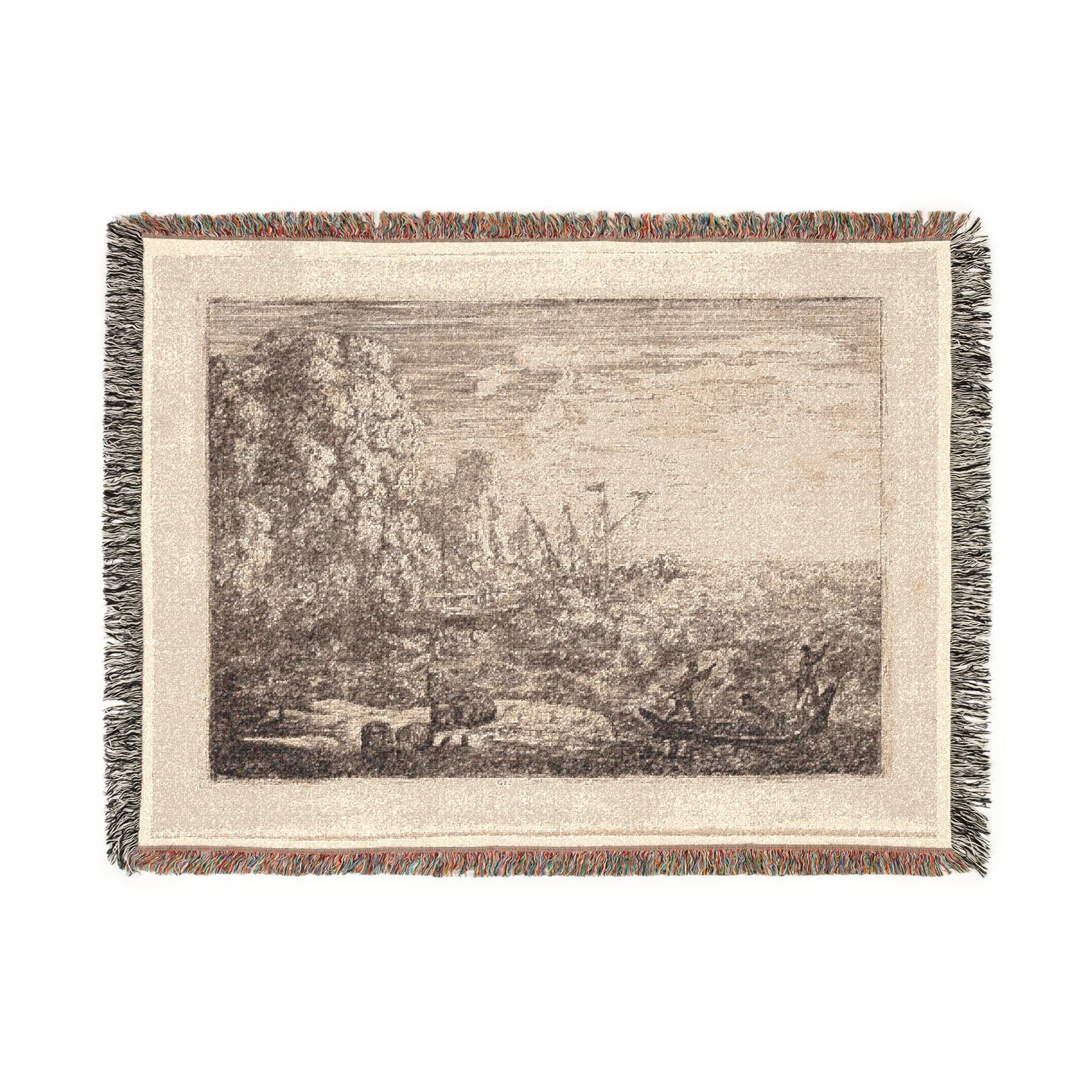 Claude Lorrain - The Tempest | Woven Tapestry Blanket