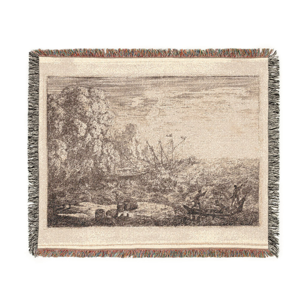 Claude Lorrain - The Tempest | Woven Tapestry Blanket