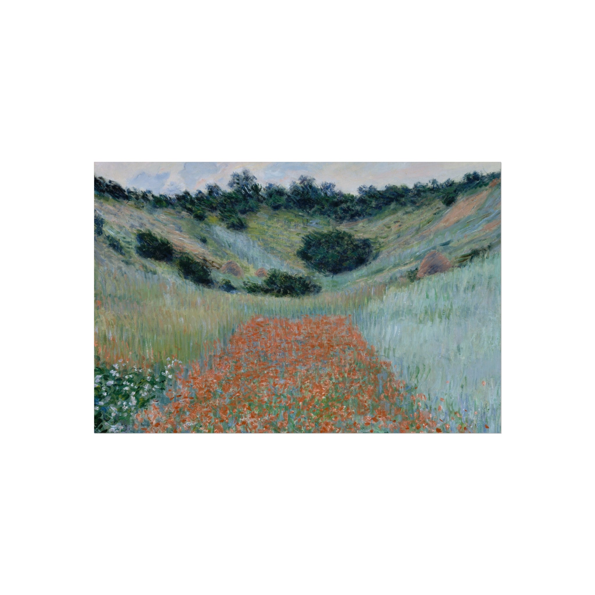 Claude Monet - Poppy Field, Giverny | Fine Art Poster