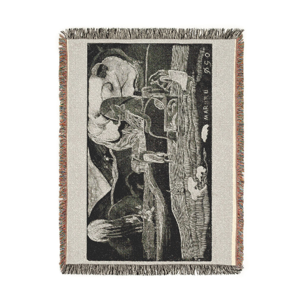 Paul Gauguin - Maruru (Offerings of Gratitude), from the Noa Noa Suite | Woven Tapestry Blanket