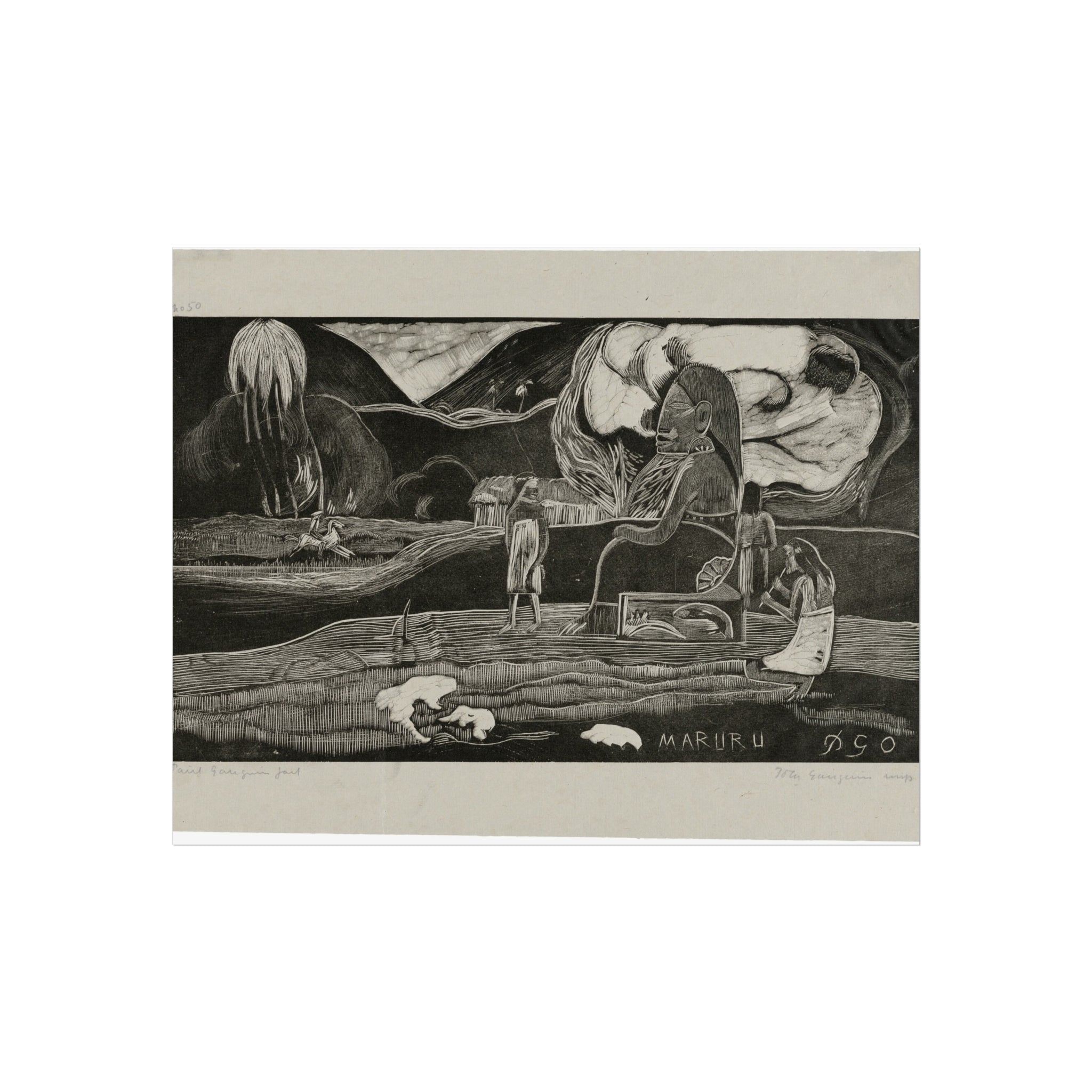 Offerings of Gratitude Paul Gauguin Fine Art Poster