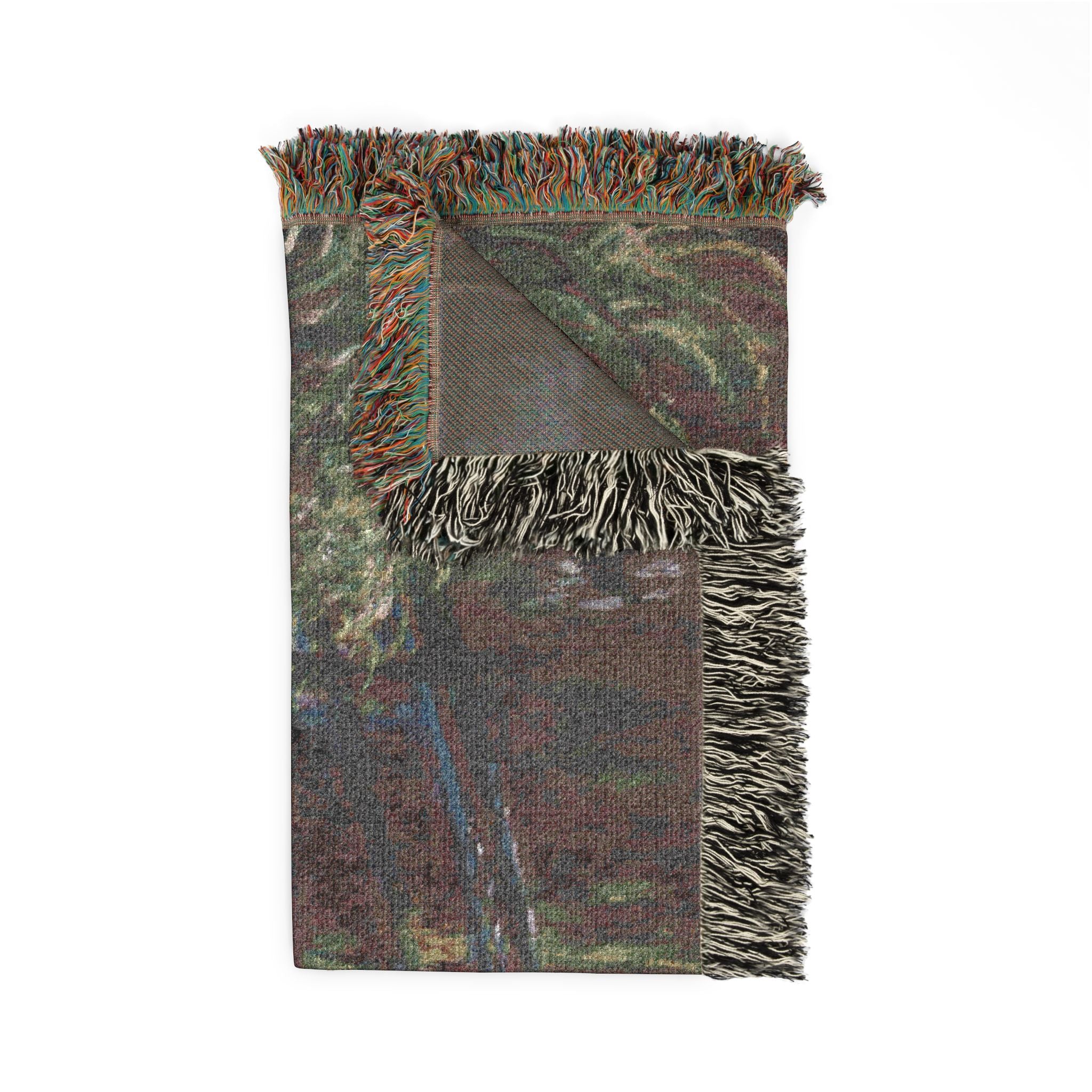 Claude Monet - Water Lily Pond | Woven Tapestry Blanket