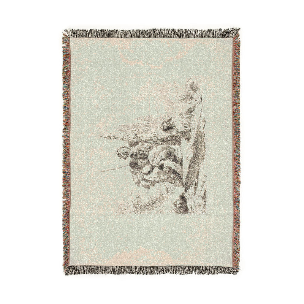 Giovanni Battista Tiepolo - Three Soldiers and a Boy, from Capricci | Woven Tapestry Blanket