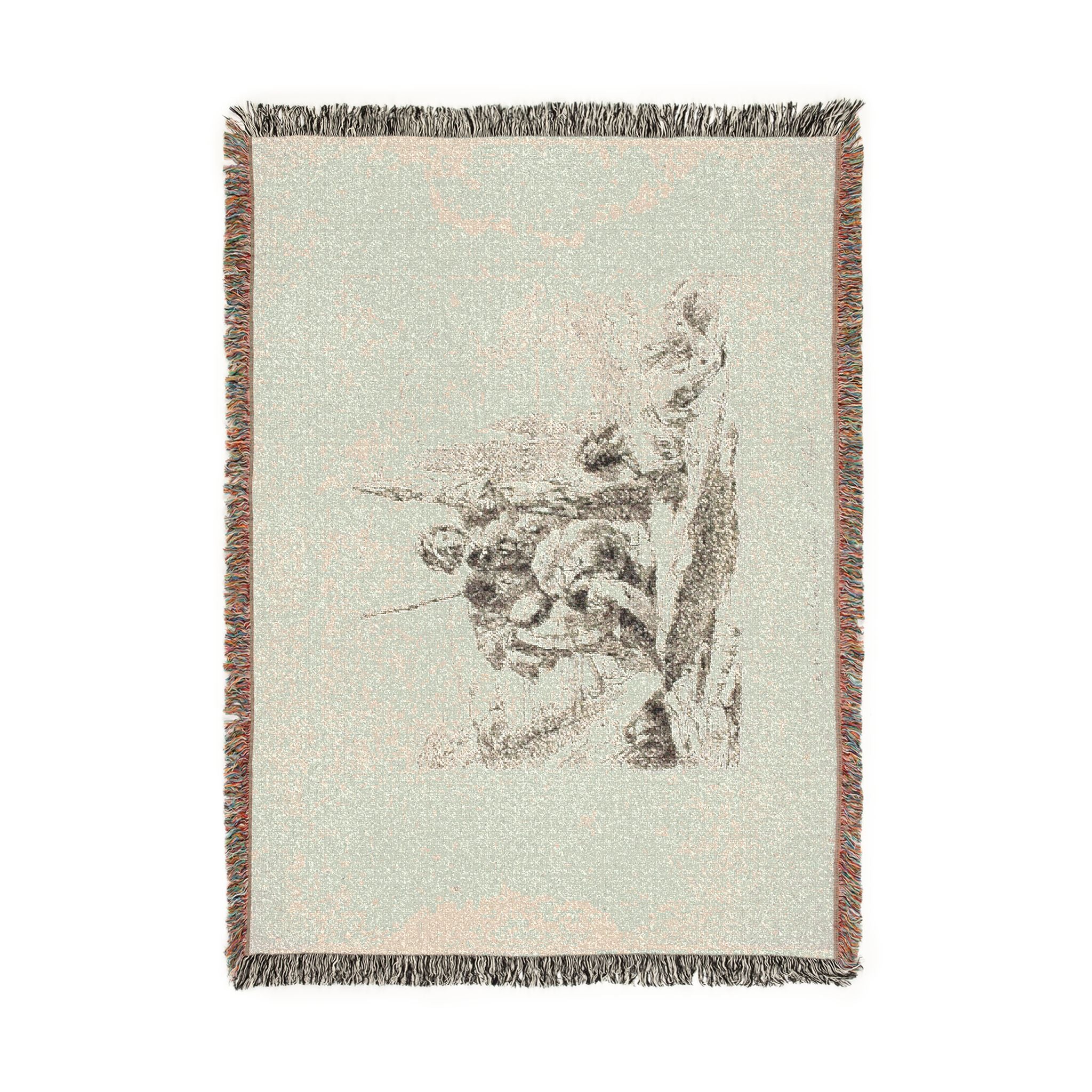 Giovanni Battista Tiepolo - Three Soldiers and a Boy, from Capricci | Woven Tapestry Blanket