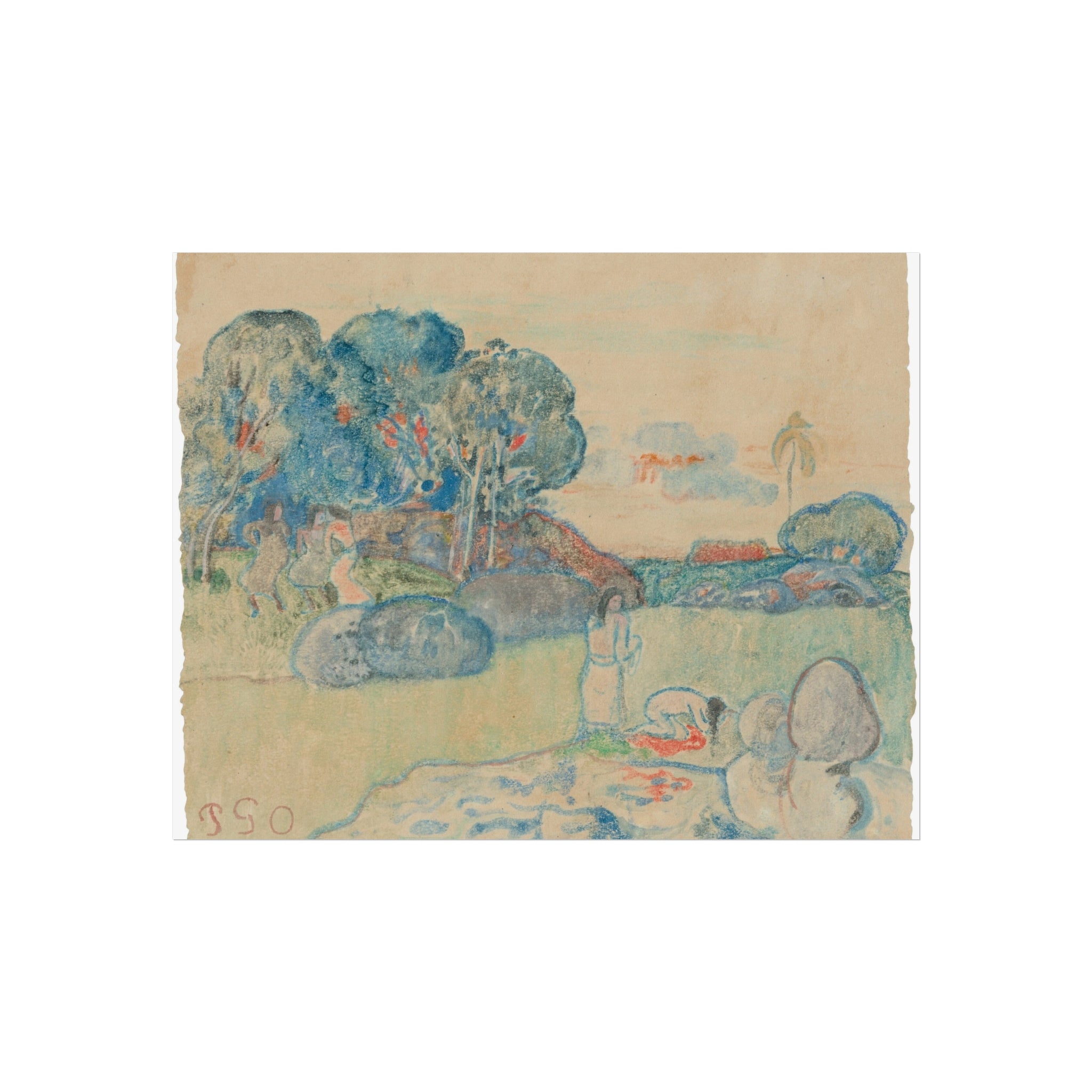 Paul Gauguin - Tahitian Landscape | Fine Art Poster